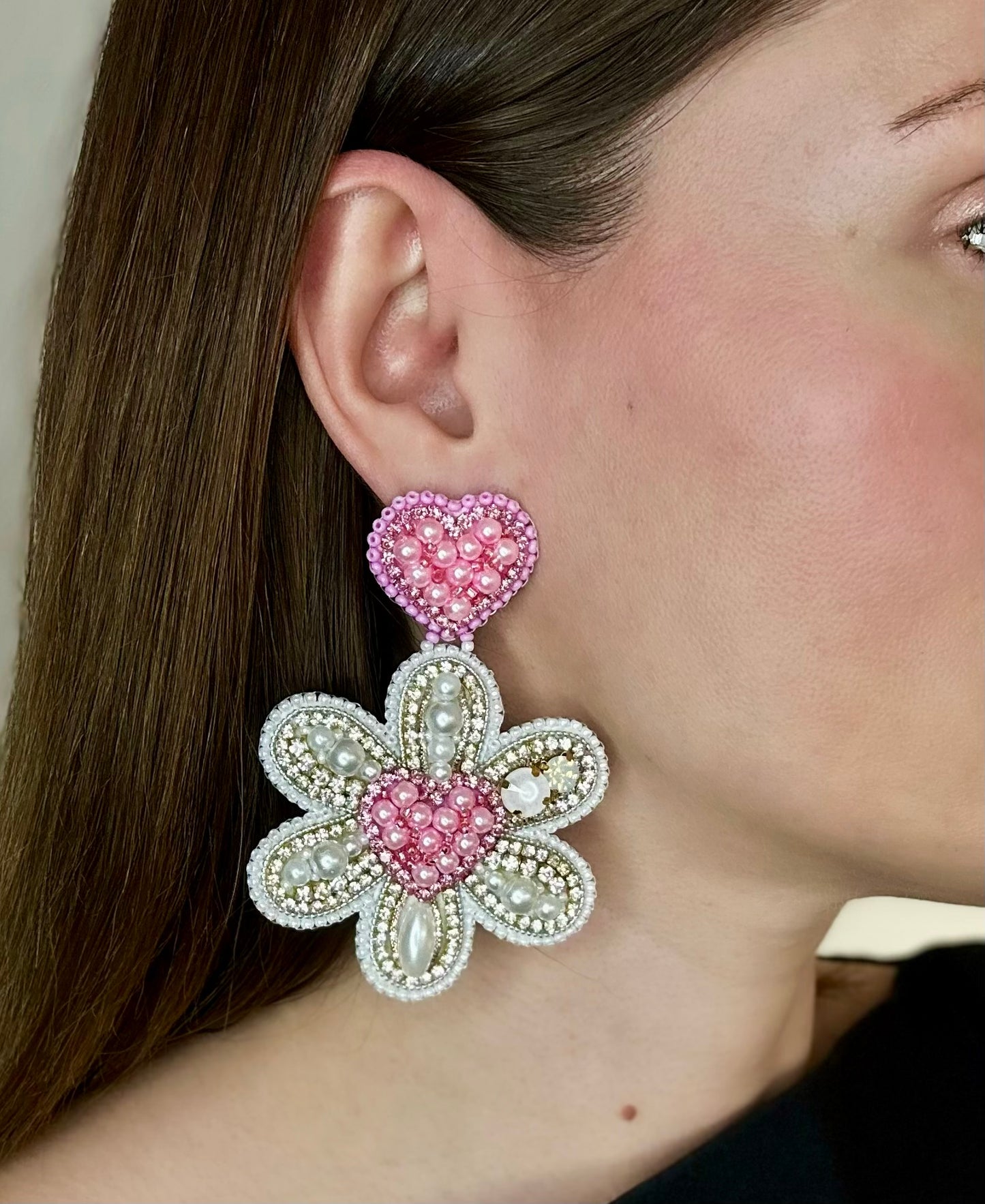 Pink Floral Heart Bloom