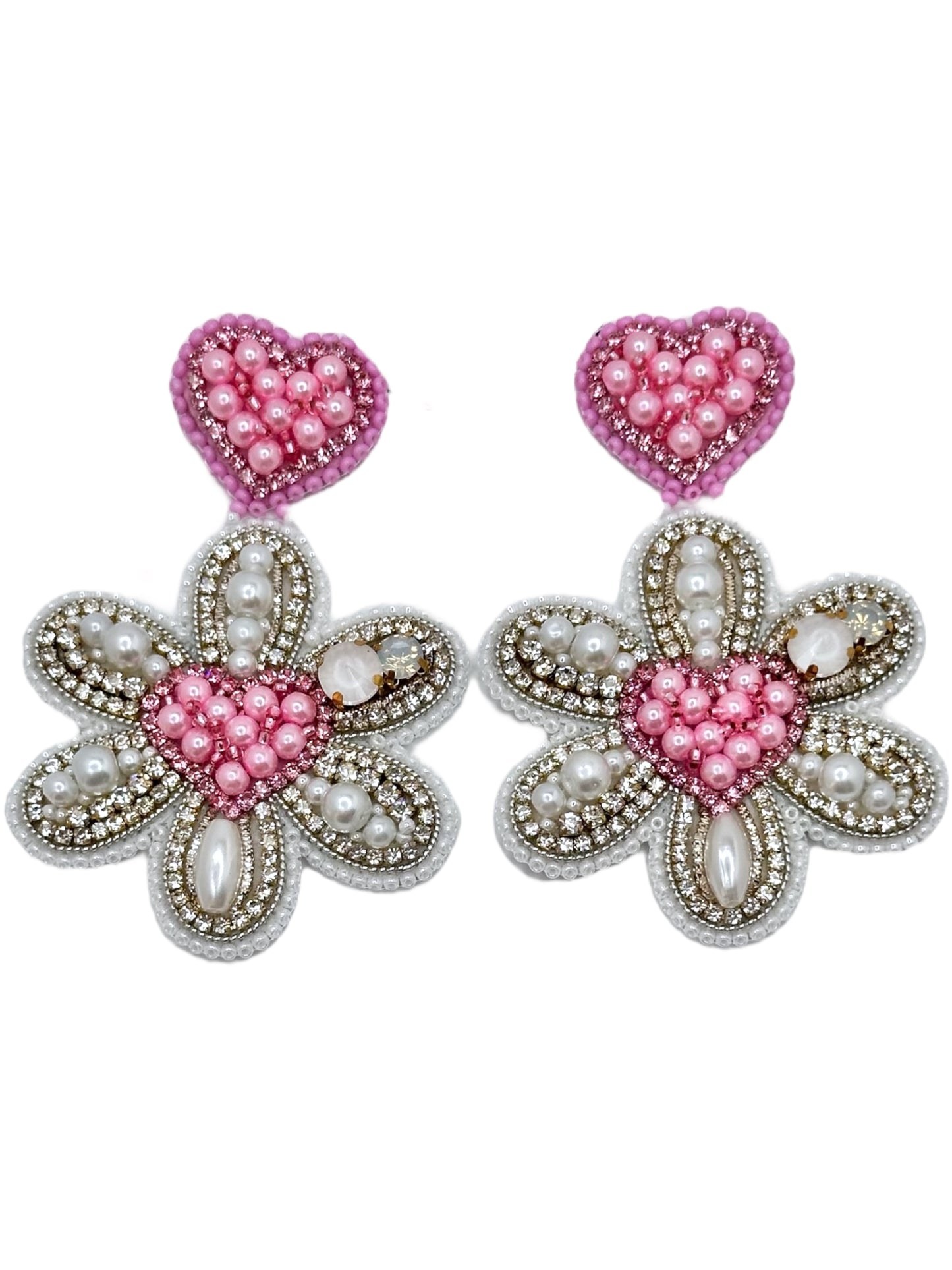 Pink Floral Heart Bloom