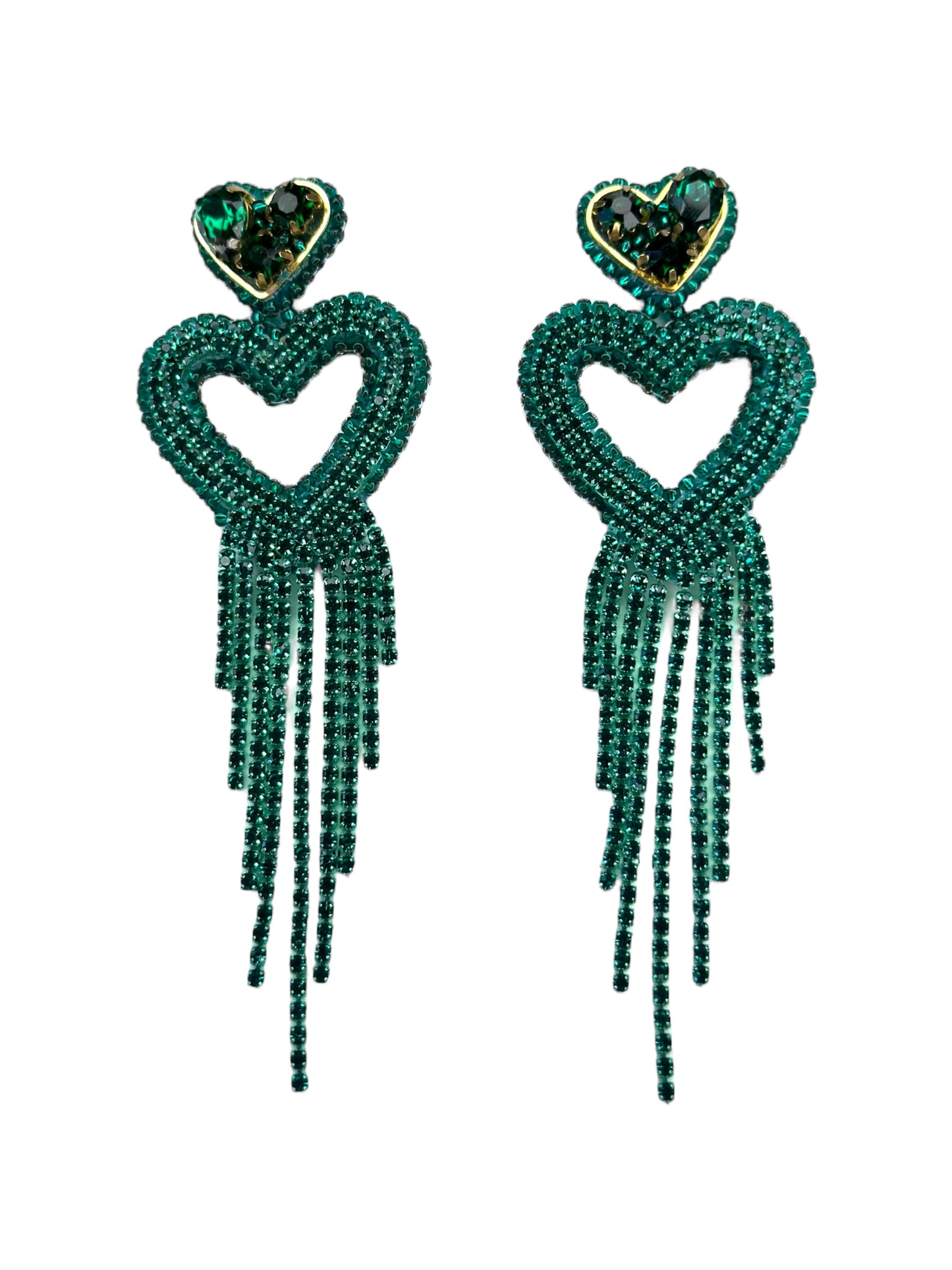 Turquoise Statement Heart Drop
