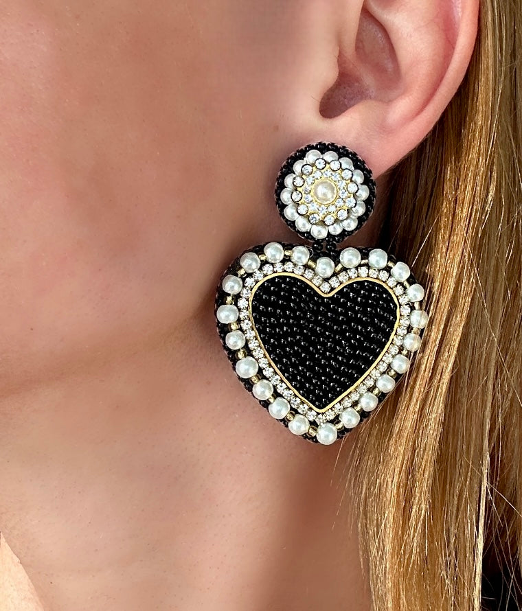 Black Royal Heart Drops