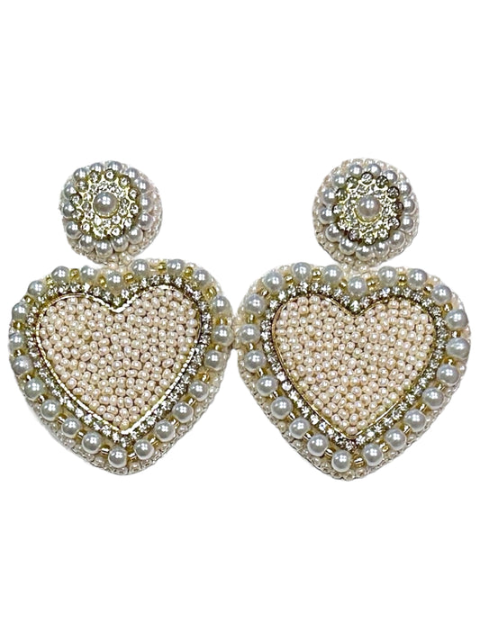 Beige Royal Heart Drops