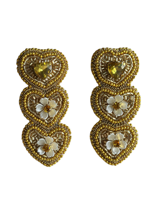 Golden Bloom Hearts