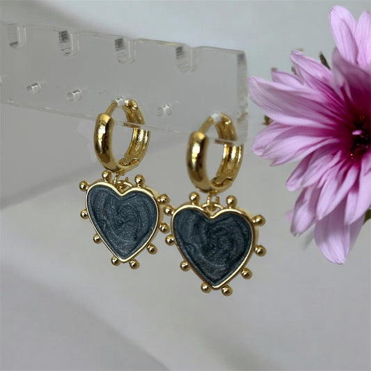 Radiant Heart Hoops - Midnight Black
