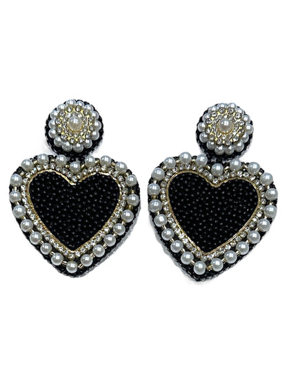 Black Royal Heart Drops
