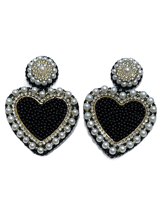 Black Royal Heart Drops