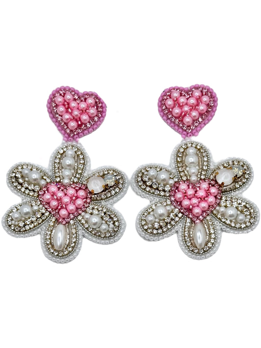 Pink Floral Heart Bloom