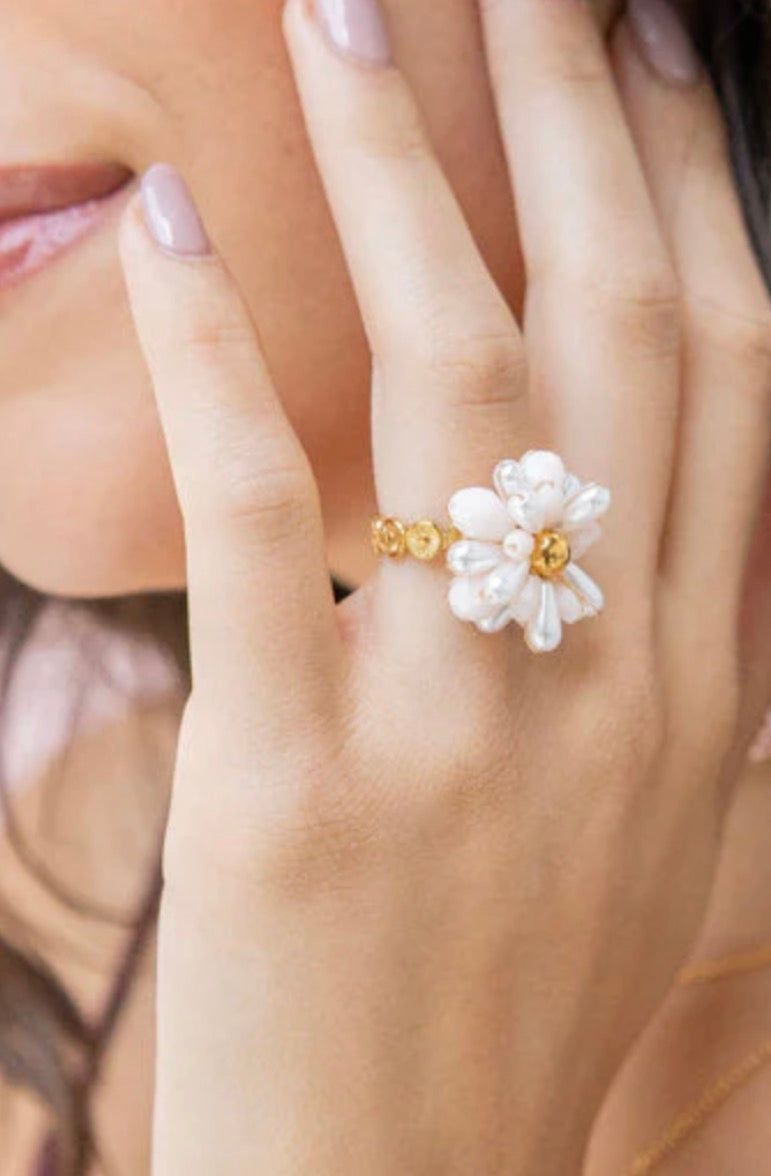 Adjustable Stone Ring